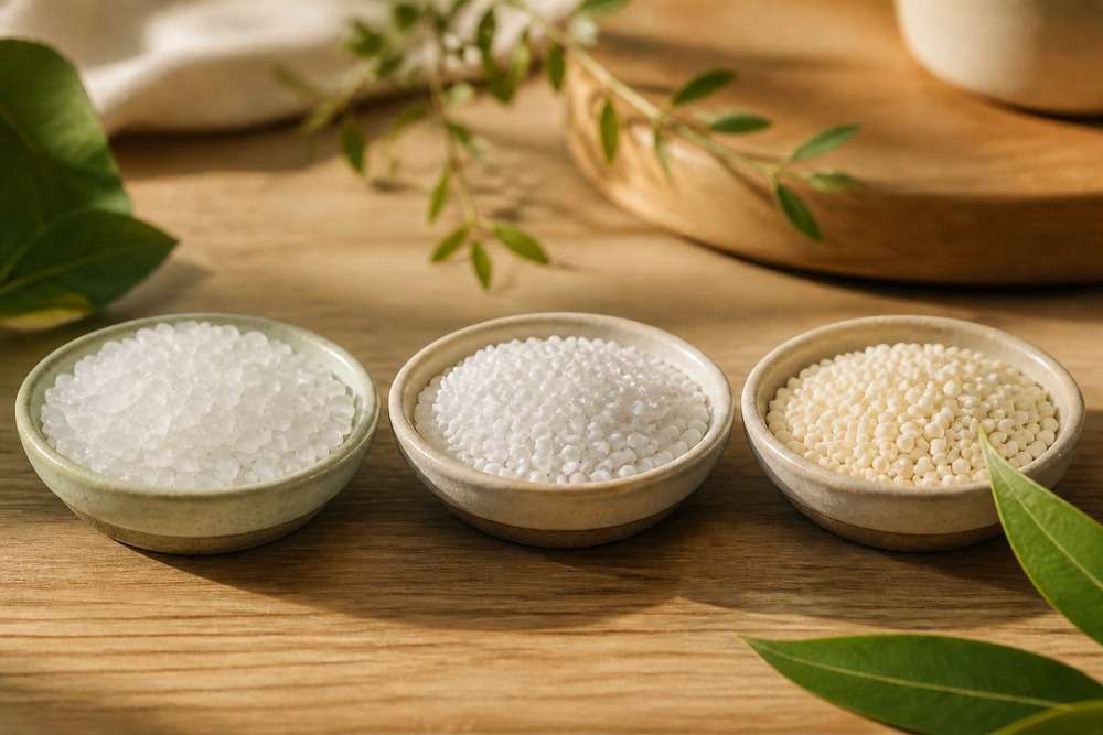 Bioplastics resin pellets: comparing PLA, PBAT and PHA raw materials