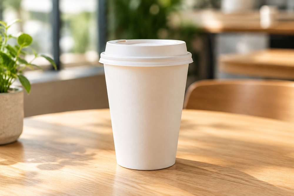 Certified compostable CPLA hot cup for hot beverages